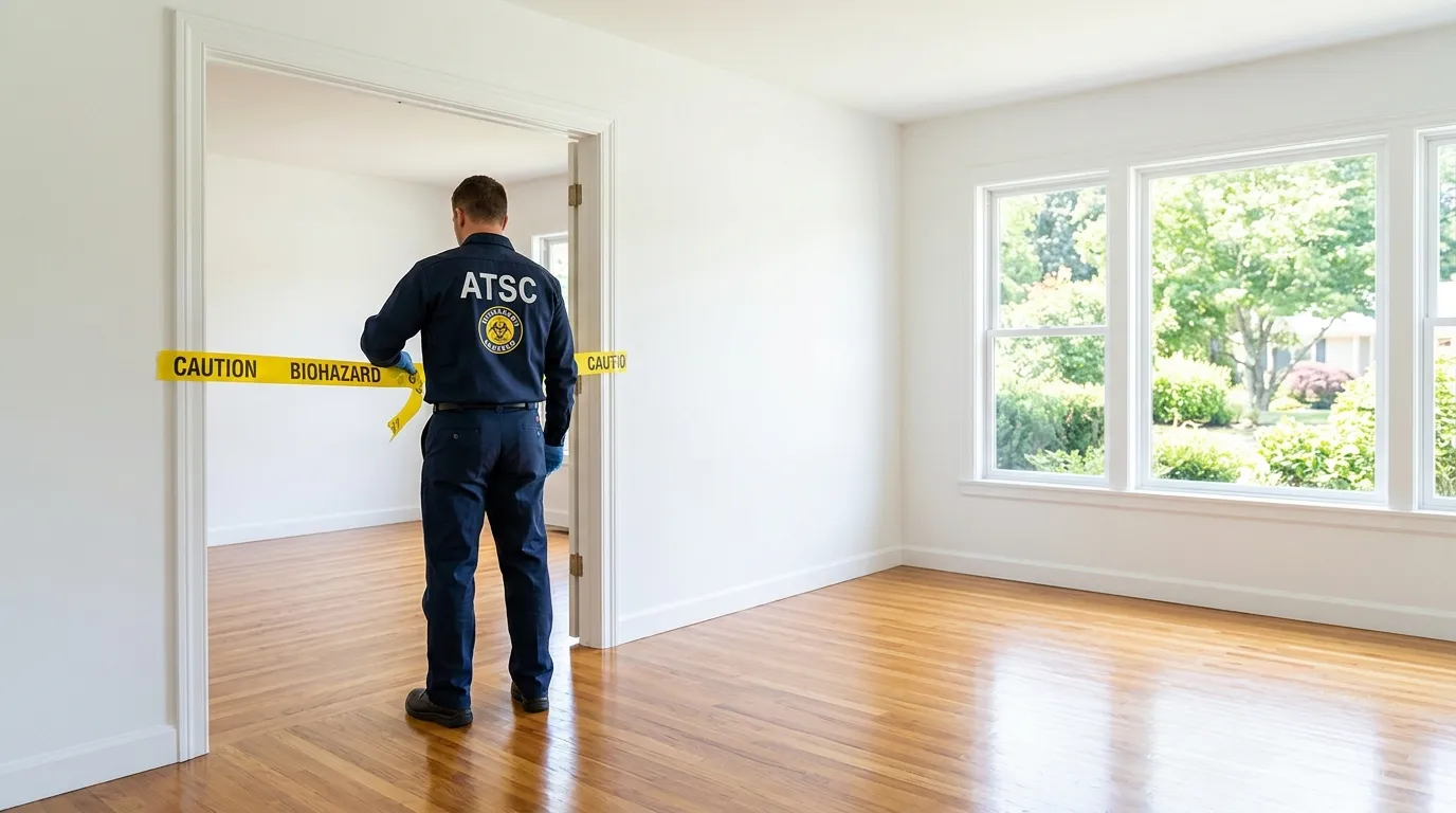 Certified biohazard cleanup crew performing Crime Scene Cleanup in Tulsa